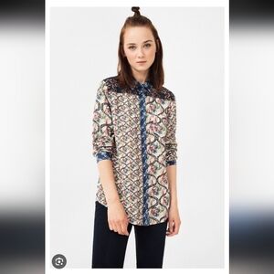161-Desigual‎ Multicolor Floral Shirt